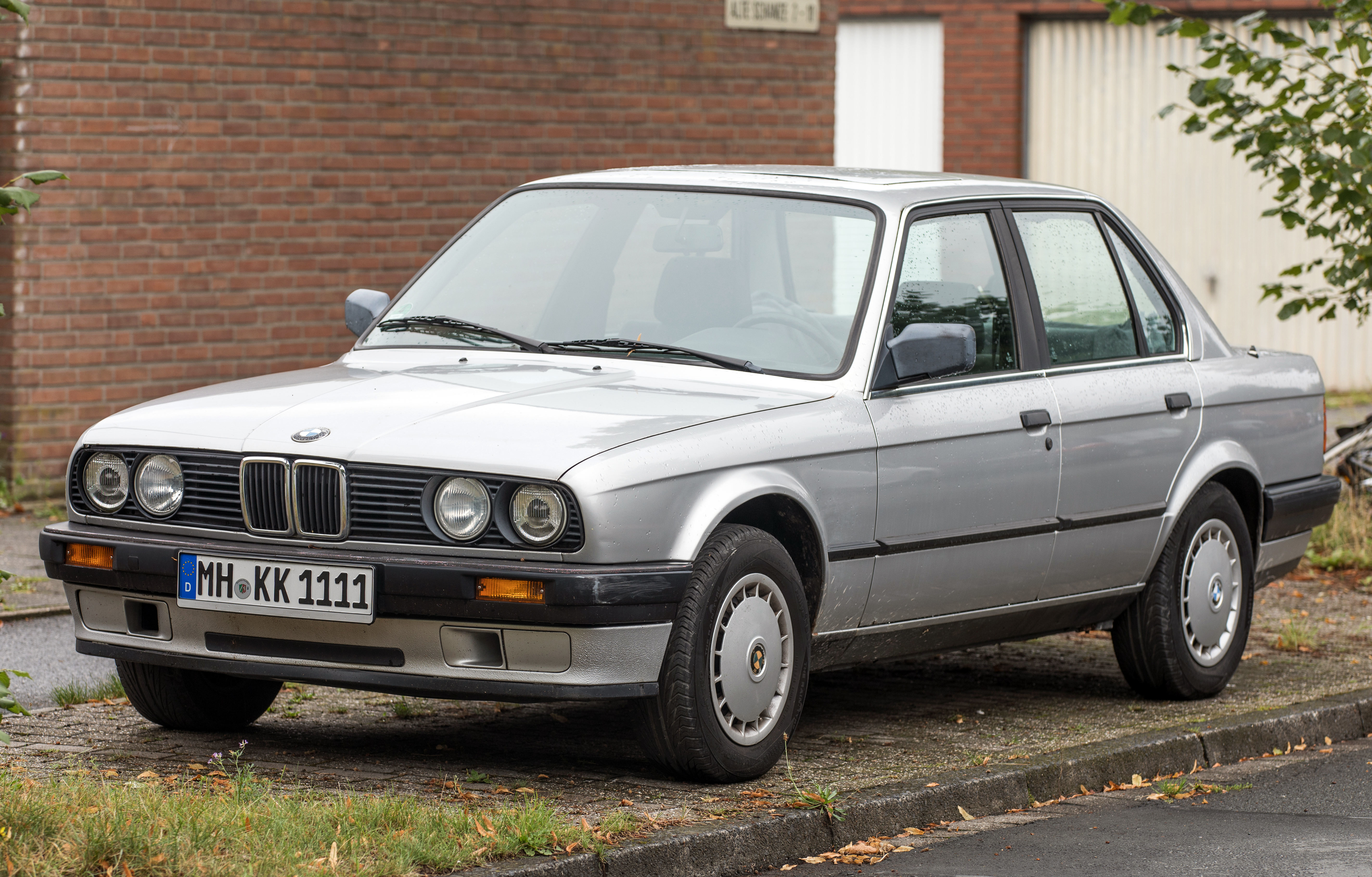 Silver BMW E30 3 Series