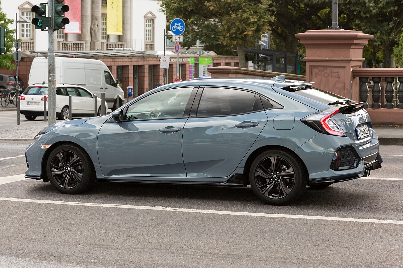 Honda Civic hatchback front three-quarter view